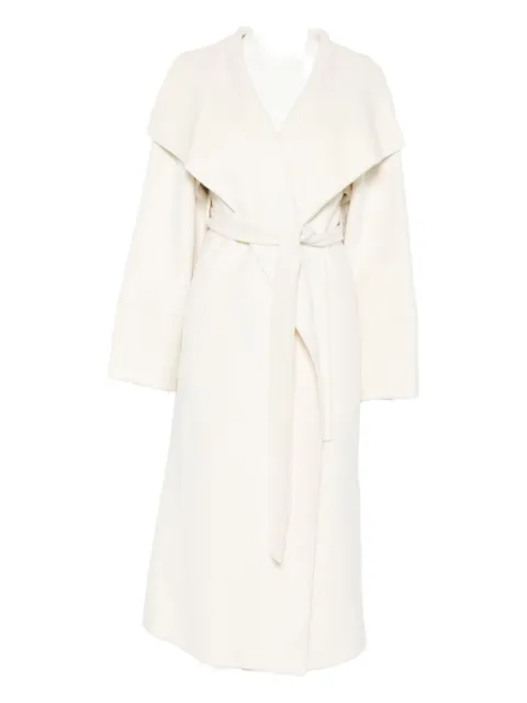 Soft Goat belted oversized coat