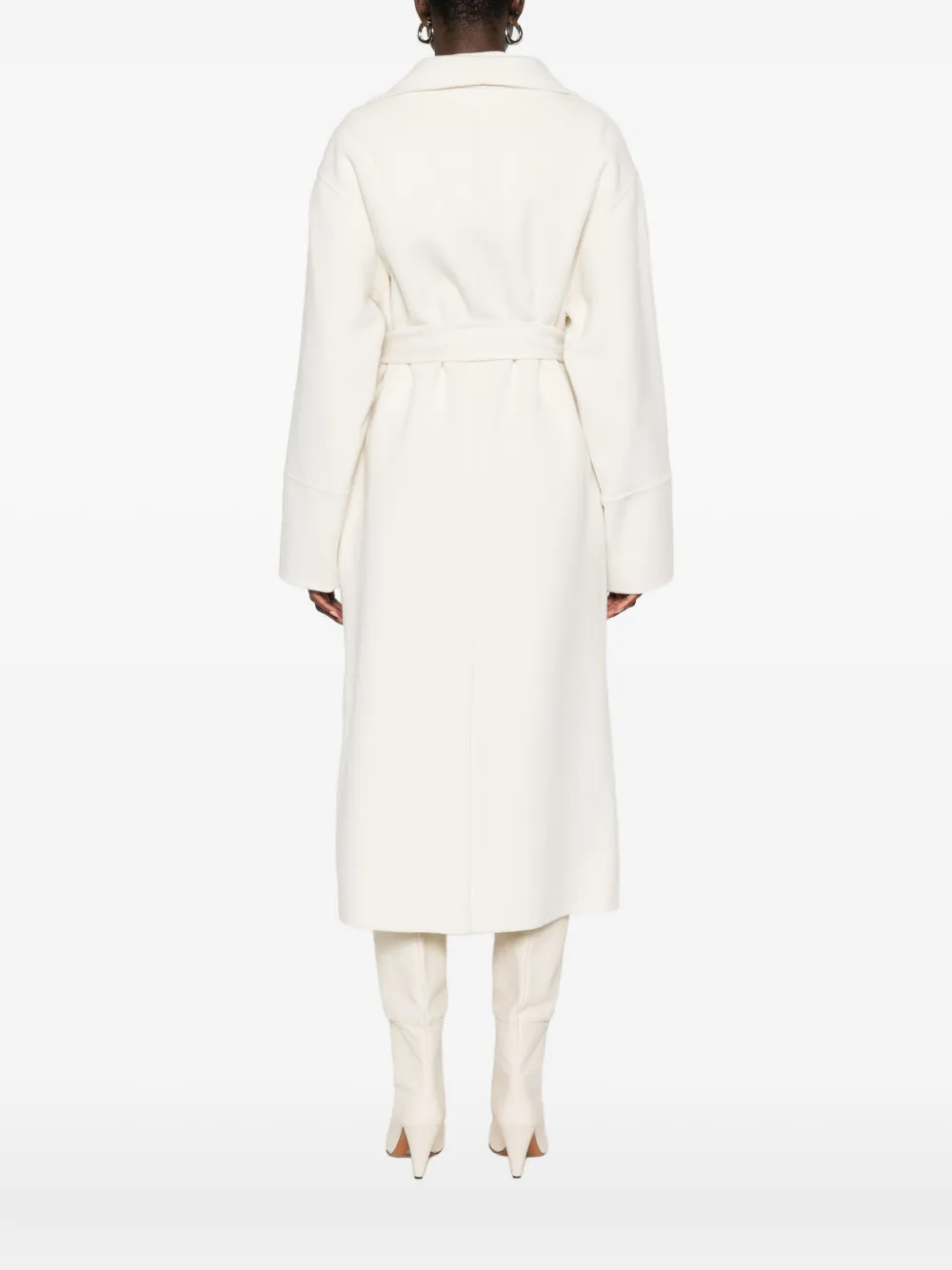 Soft Goat Coats Light And Natural In White