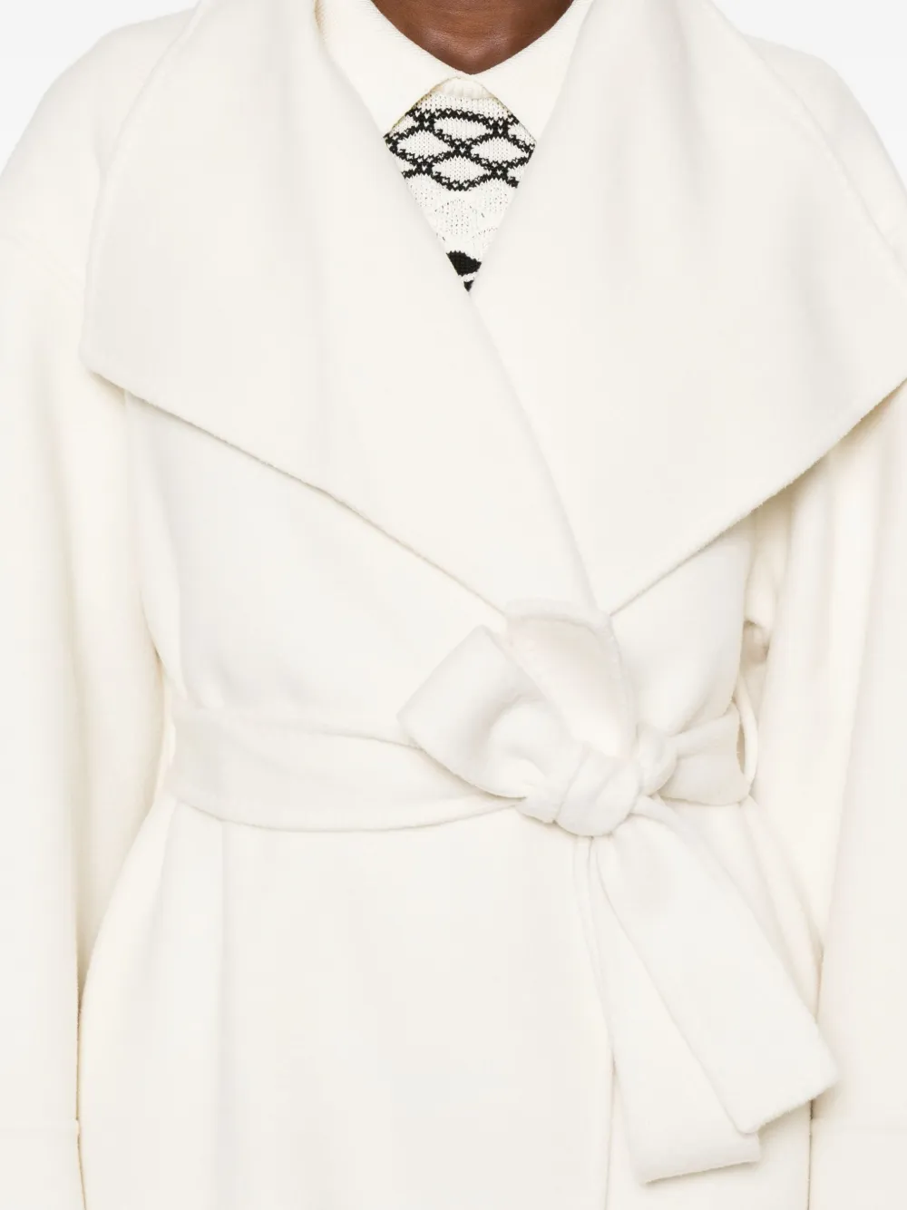 Soft Goat Coats Light And Natural In White
