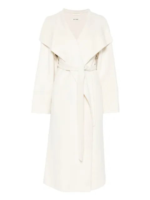 Soft Goat belted oversized coat