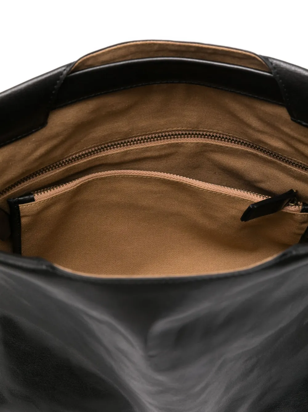 Bea Mombaers Leather Midi Tote Bag In Black