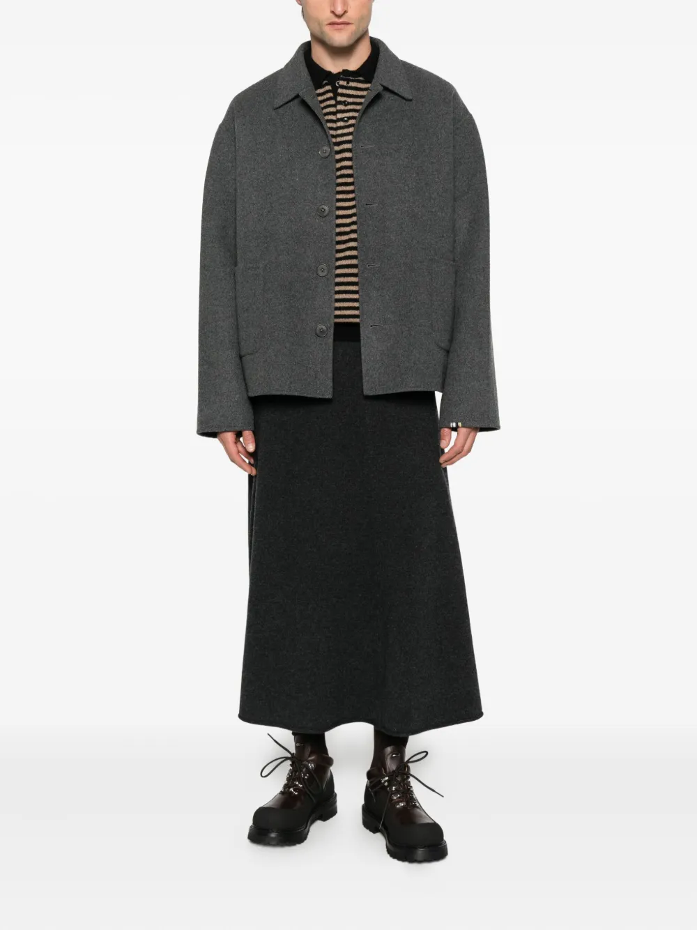 Extreme Cashmere High-waist Midi Skirt In Multi
