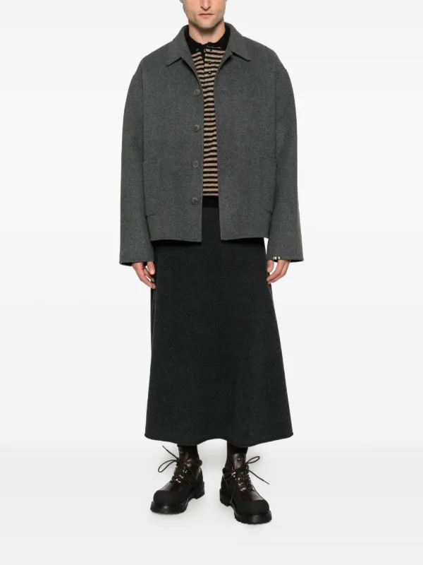 Extreme Cashmere ハイウエスト スカート | グレー | FARFETCH JP