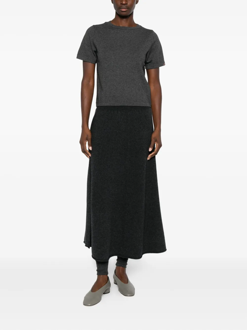 Extreme Cashmere High-waist Midi Skirt In Multi