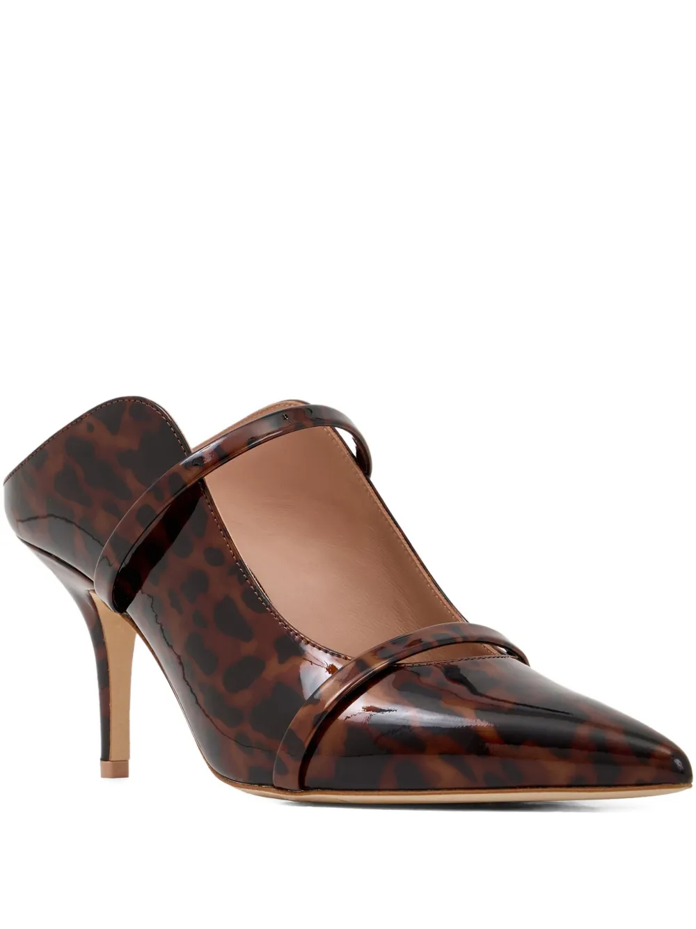 Malone Souliers 70mm Maureen leopard-print mules | بني | Image 1