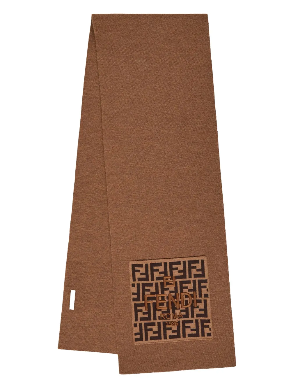 Fendi Kids Sjaal met FF-patroon - Bruin