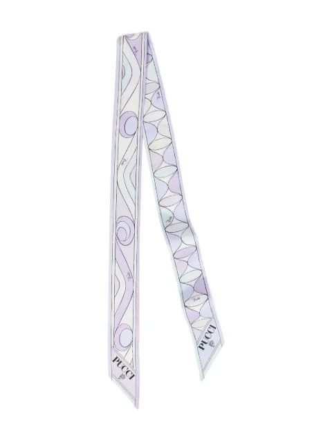 PUCCI logo graphic scarf