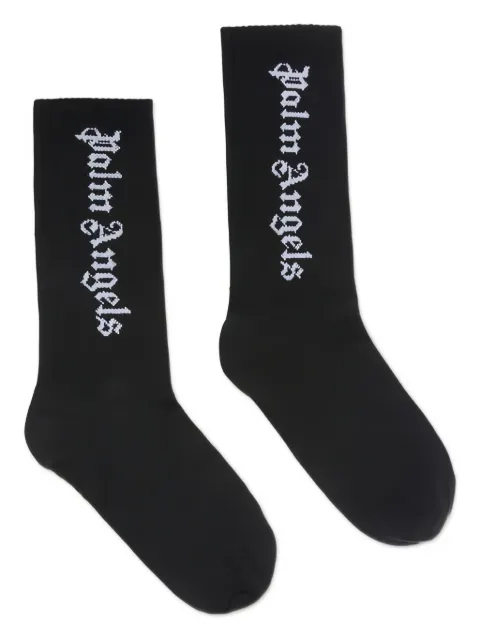 Palm Angels Kids embroidered-logo socks