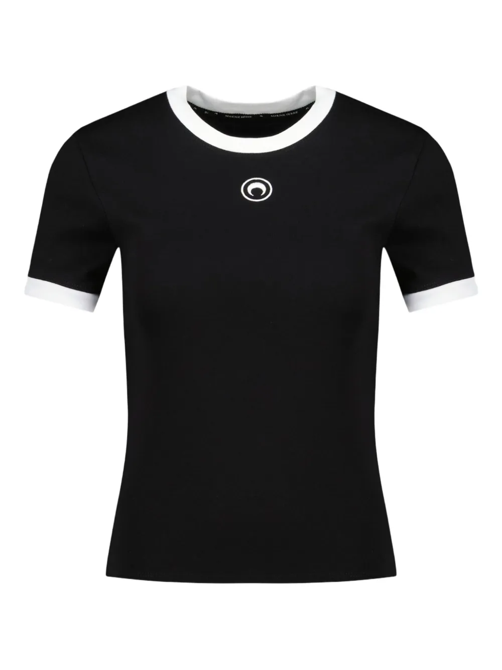 Marine Serre moon-logo T-shirt | Black | Image 1