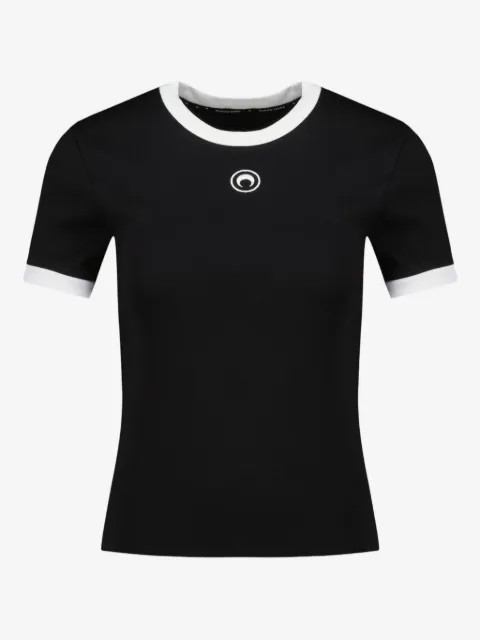 Marine Serre Camiseta com logo de lua