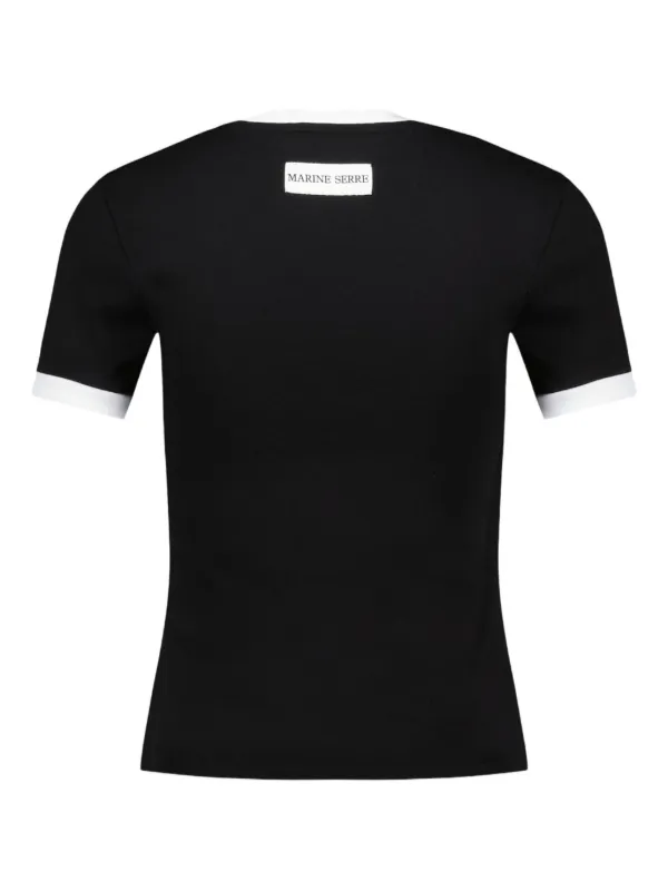 ☆ぽ☆Marine Serre ロゴTシャツ☆ MARINE SERRE Marine Serre マリーン セル Tシャツ Moon Logo