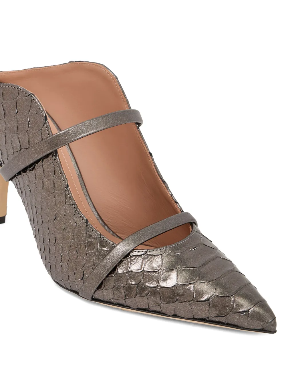 Malone Souliers Maureen 70 mm muiltjes Beige