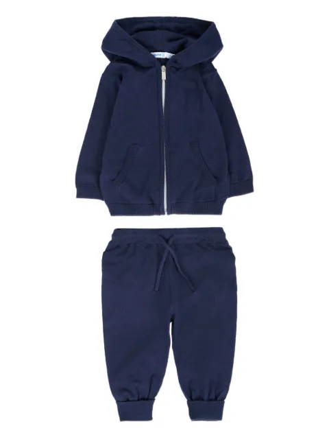 Mayoral hooded zip-up tracksuit set