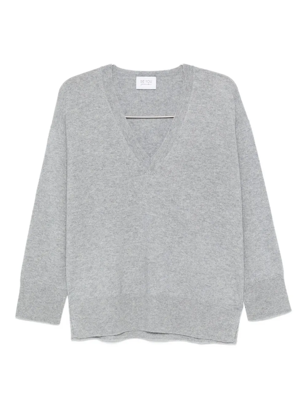 BeYou suéter con cuello en V | gris | Image 1