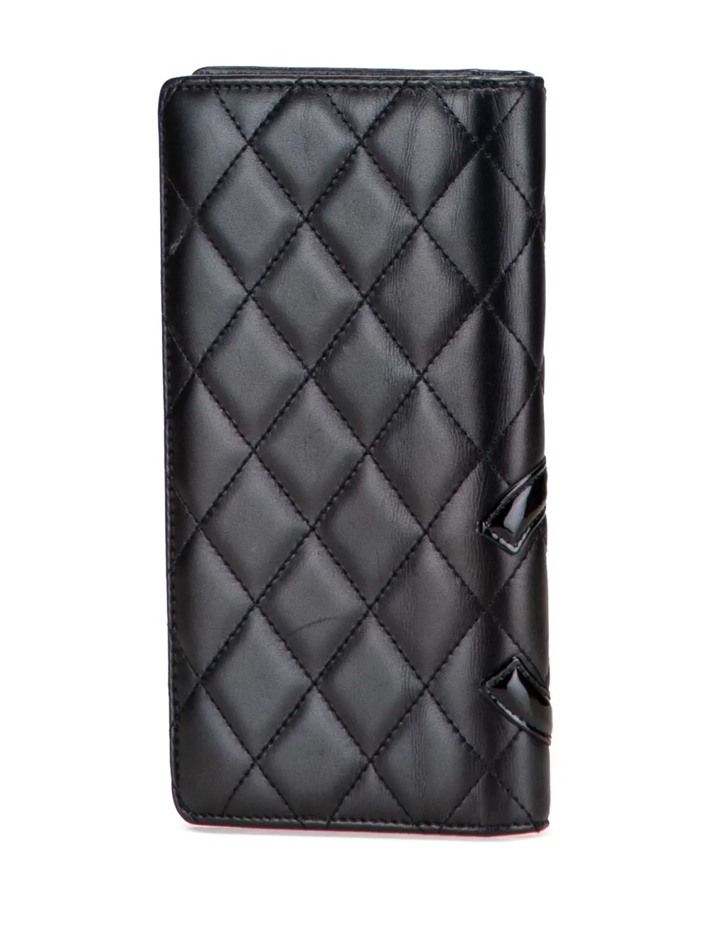 CHANEL Pre-Owned 2009-2010 Quilted Lambskin Cambon Ligne Bifold Wallet long wallets | Image 2