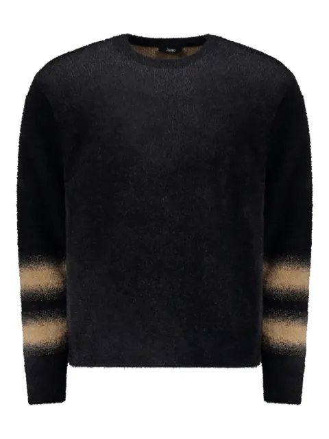 Herno striped-cuff crew-neck sweater