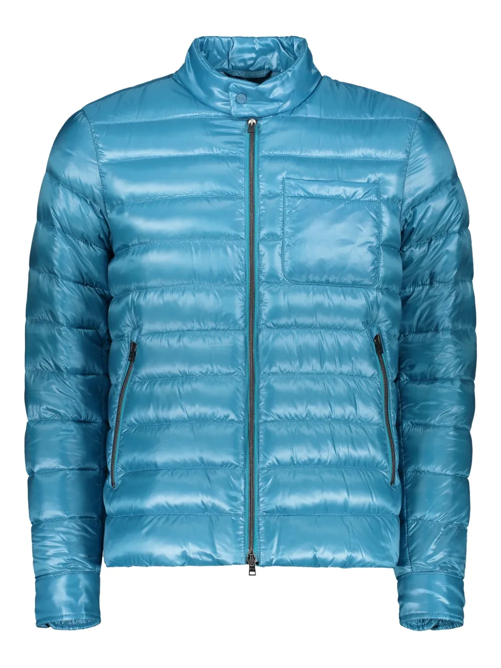 Herno Quilted Puffer Jacket In Blue