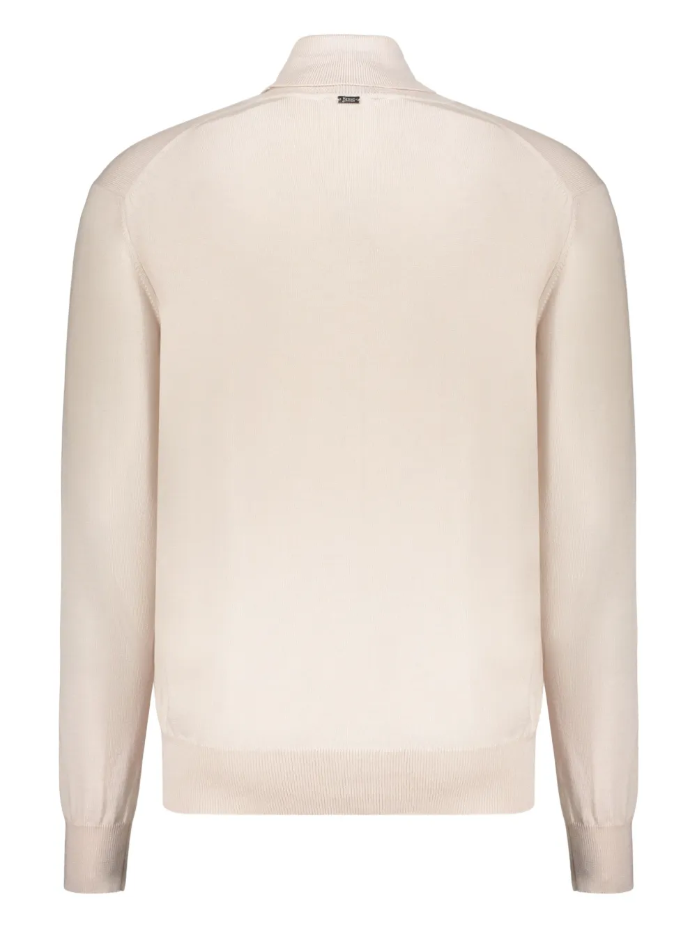Herno Virgin Wool Turtleneck Sweater In White
