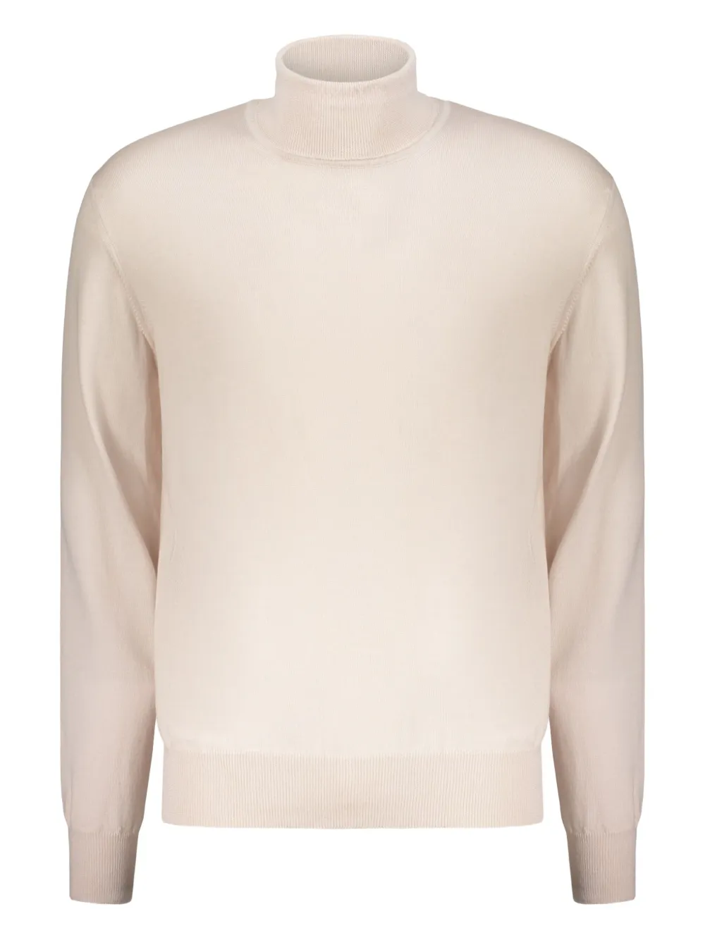 Herno Virgin Wool Turtleneck Sweater In White