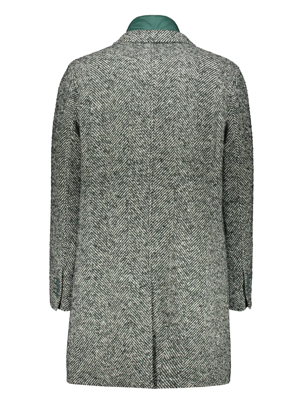Herno Single Breasted Hooded Coat In Multi