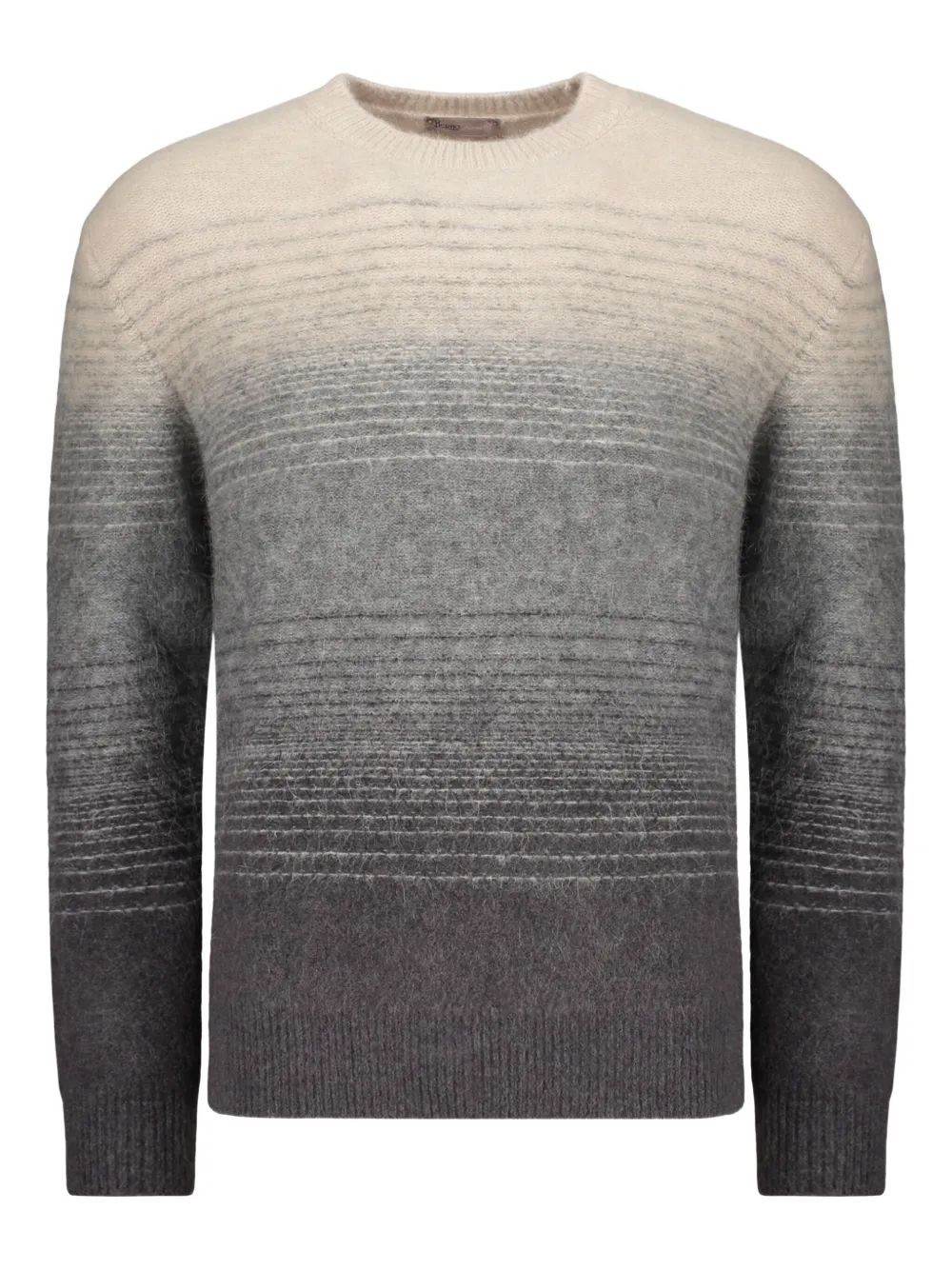 Herno Long Sleeve Crew-neck Sweater In Gray