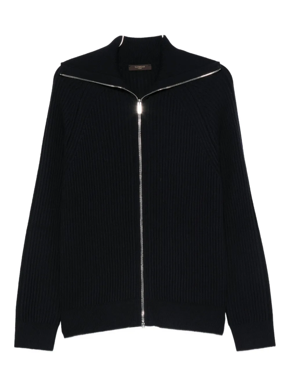 Zanone zip-up cardigan - ブラック Zanone zip-up cardigan - ブラック