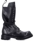 Rick Owens lace-up leather boots - Black