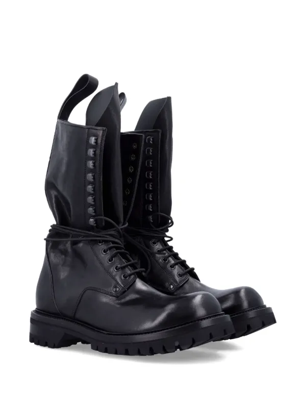 Rick Owens lace-up Leather Boots | Black | FARFETCH