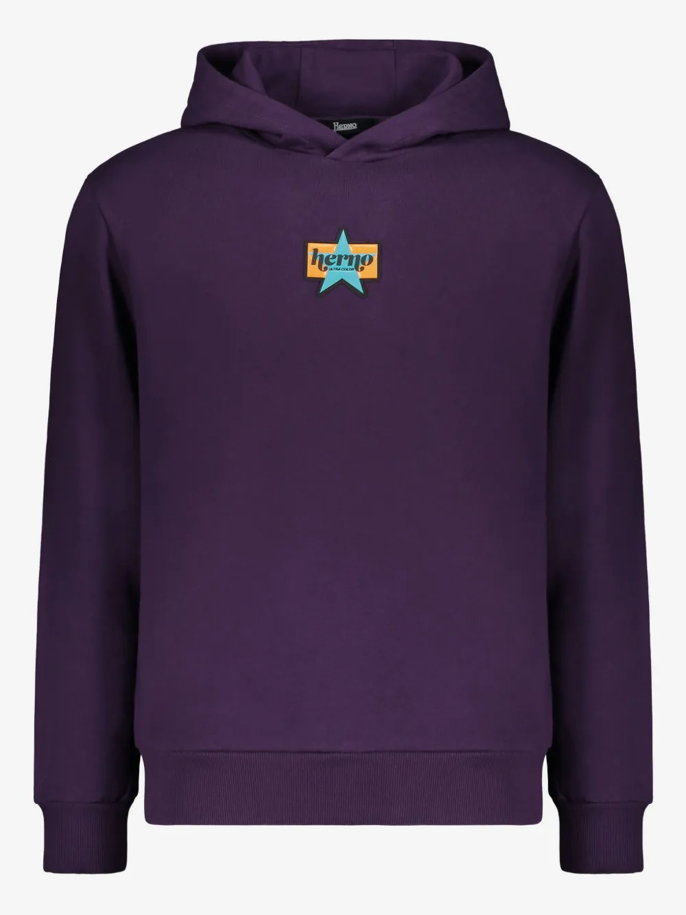 Herno star-embroidered hoodie | Purple | Image 1