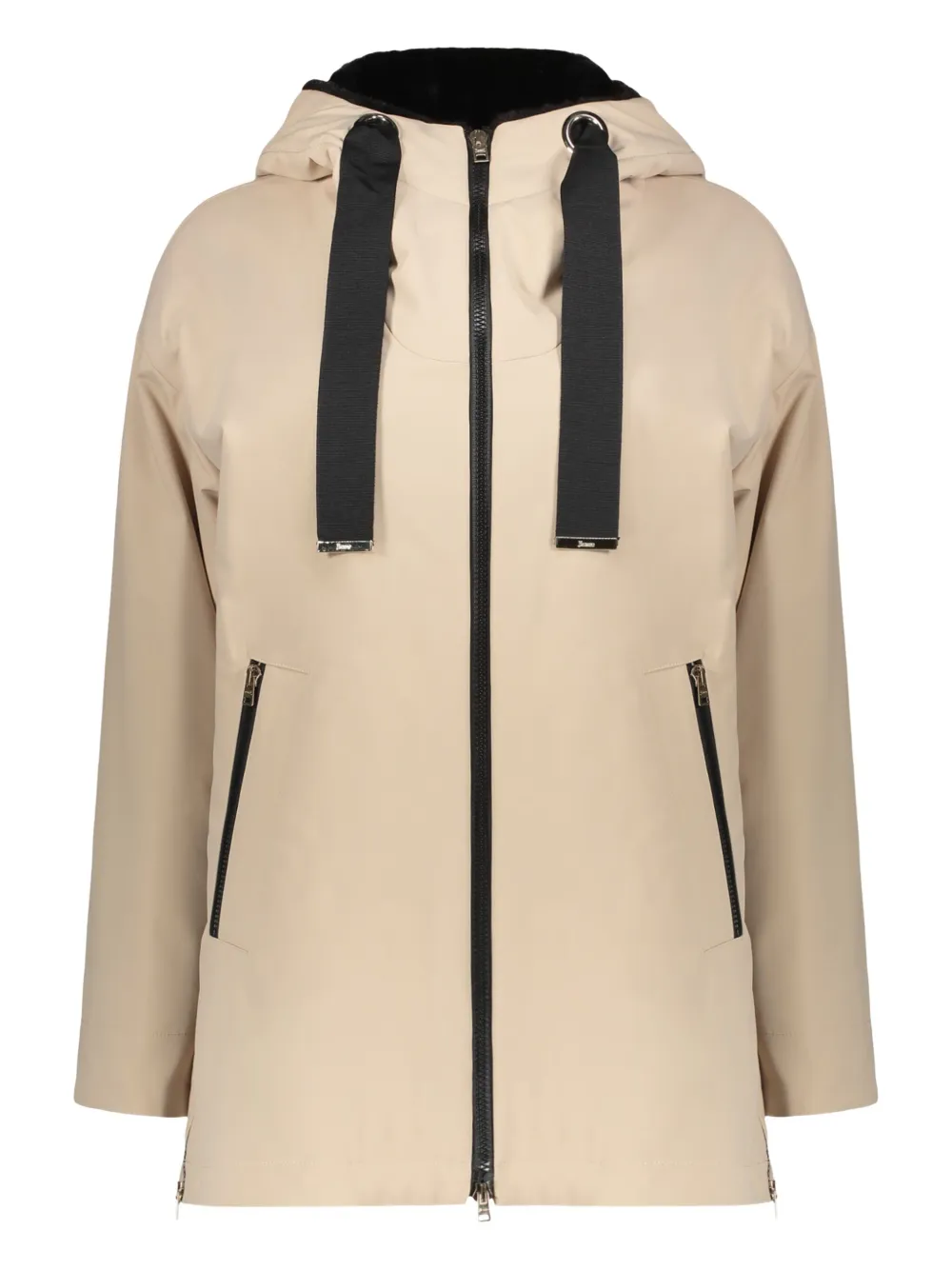 Herno City Life Hooded Padded Jacket In Metallic