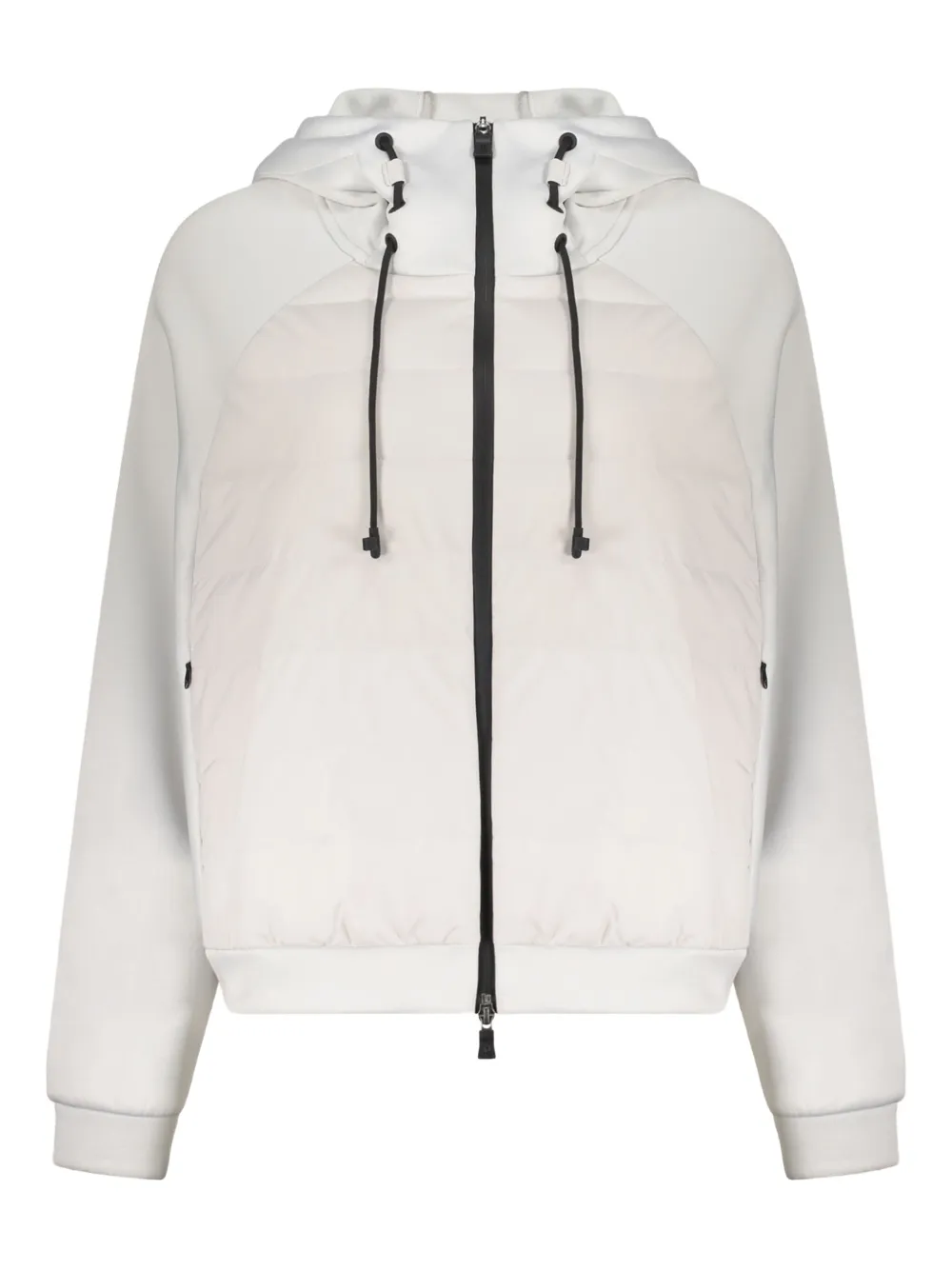 Herno Padded-panel Hooded Jacket In Neutral