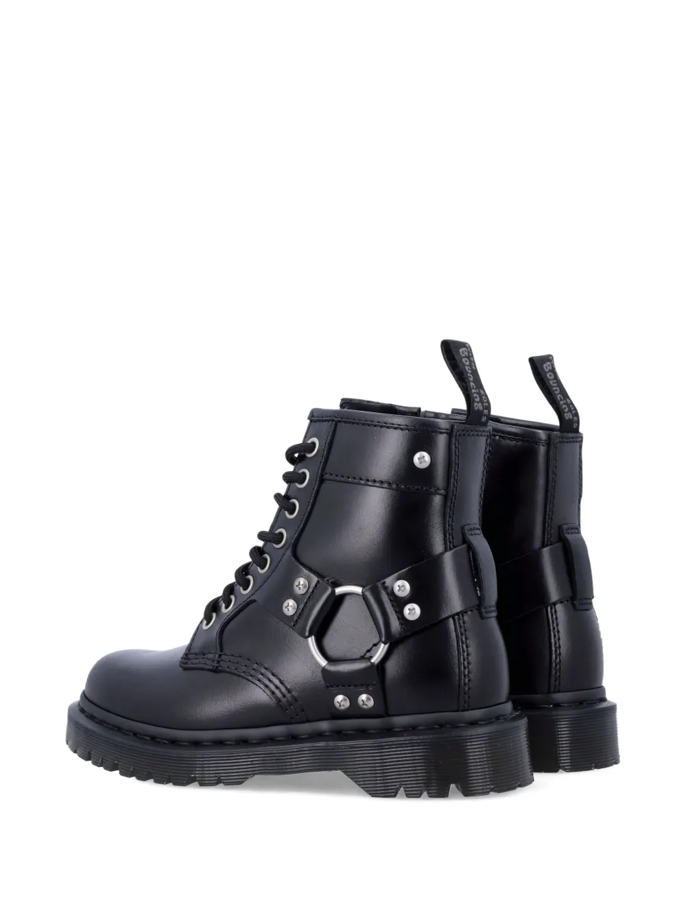Dr. Martens 1460 Harness Leather Lace-up Boots In Black