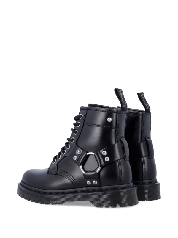 Dr. Martens 1460 Harness Leather lace-up Boots | Black | FARFETCH