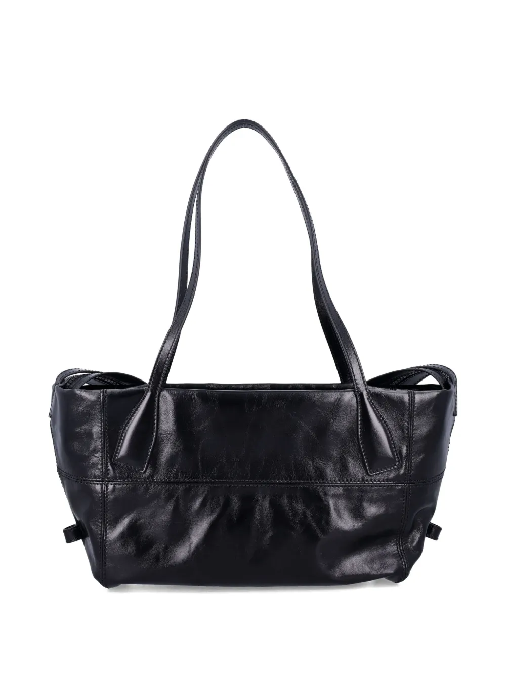 Balmain panelled shoulder bag - Zwart