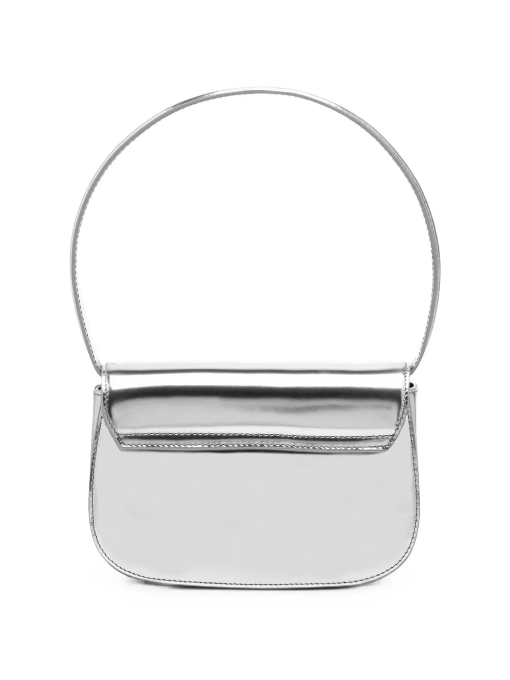 Diesel 1dr shopper met logo-plakkaat Zilver