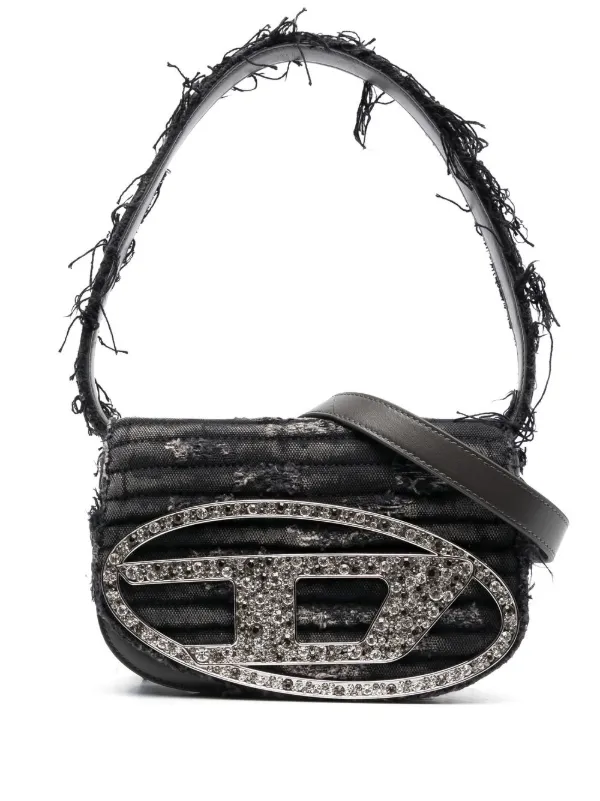バッグ DIESEL Archive shoulder bag l logo VINTAGE DIESEL archive metal logo canvas medium shoulder bag