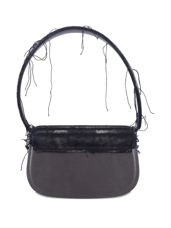 Diesel Frayed logo-plaque Tote Bag | ブラック | FARFETCH JP