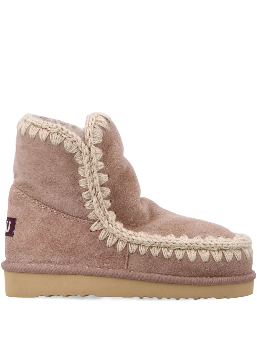Mou Crochet-trim Slip-on In Multi