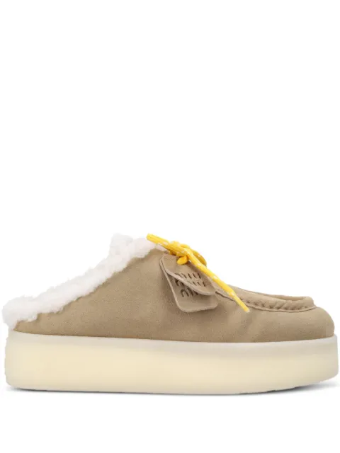 Miu Miu 45mm platform slippers