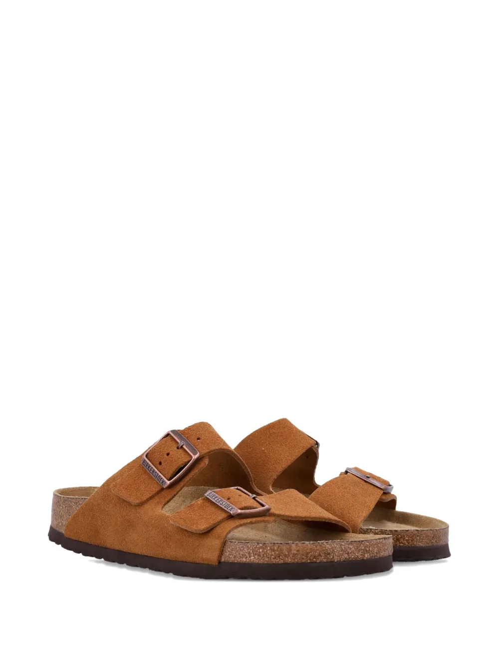 Birkenstock Arizona sandalen met gespbandje Bruin