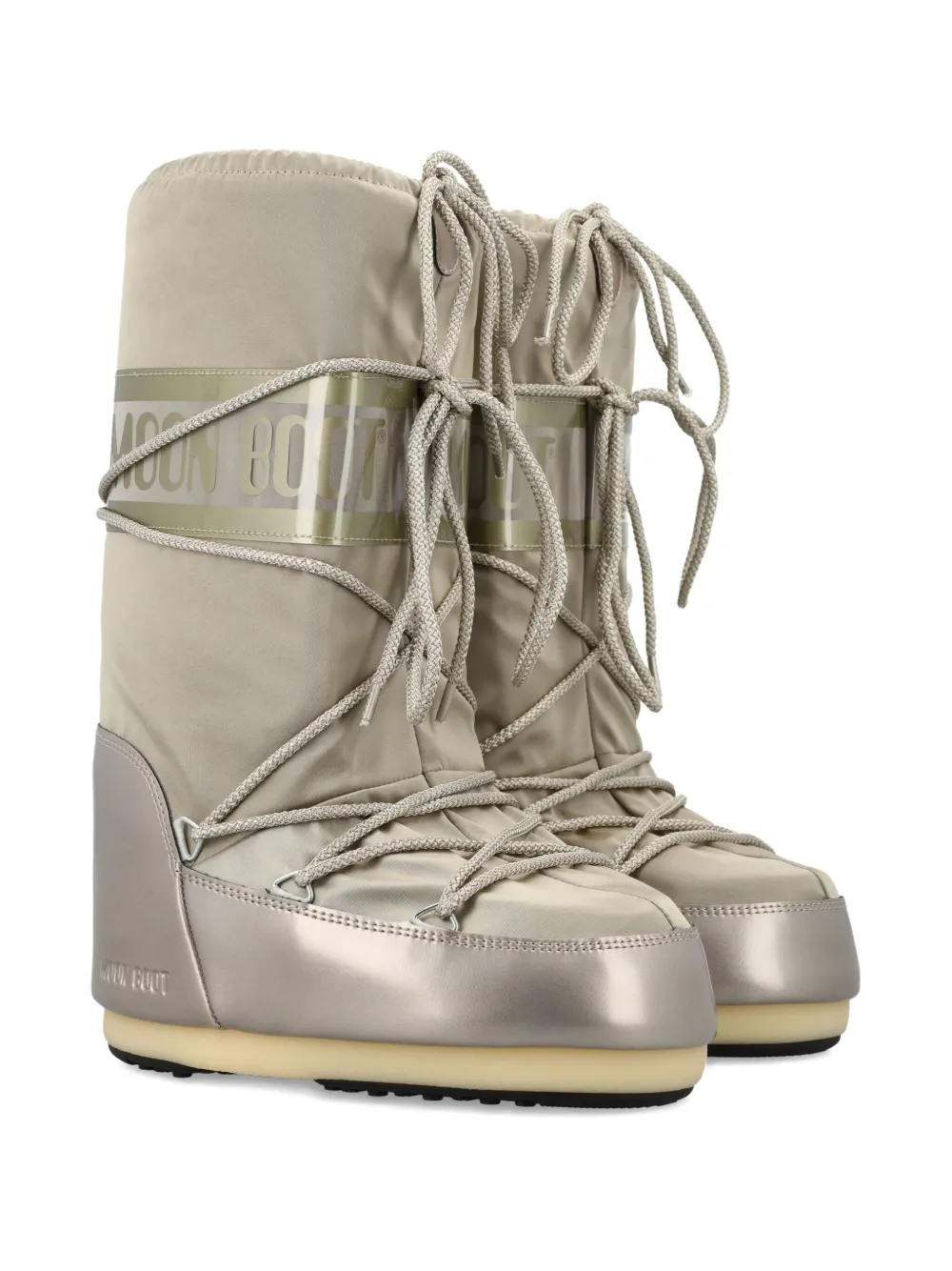 Moon Boot Icon Boots In Silver