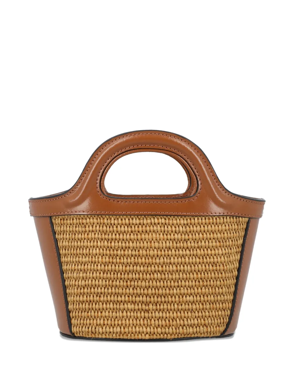 Marni Micro Tropicalia Top-handle Tote Bag In Neutral