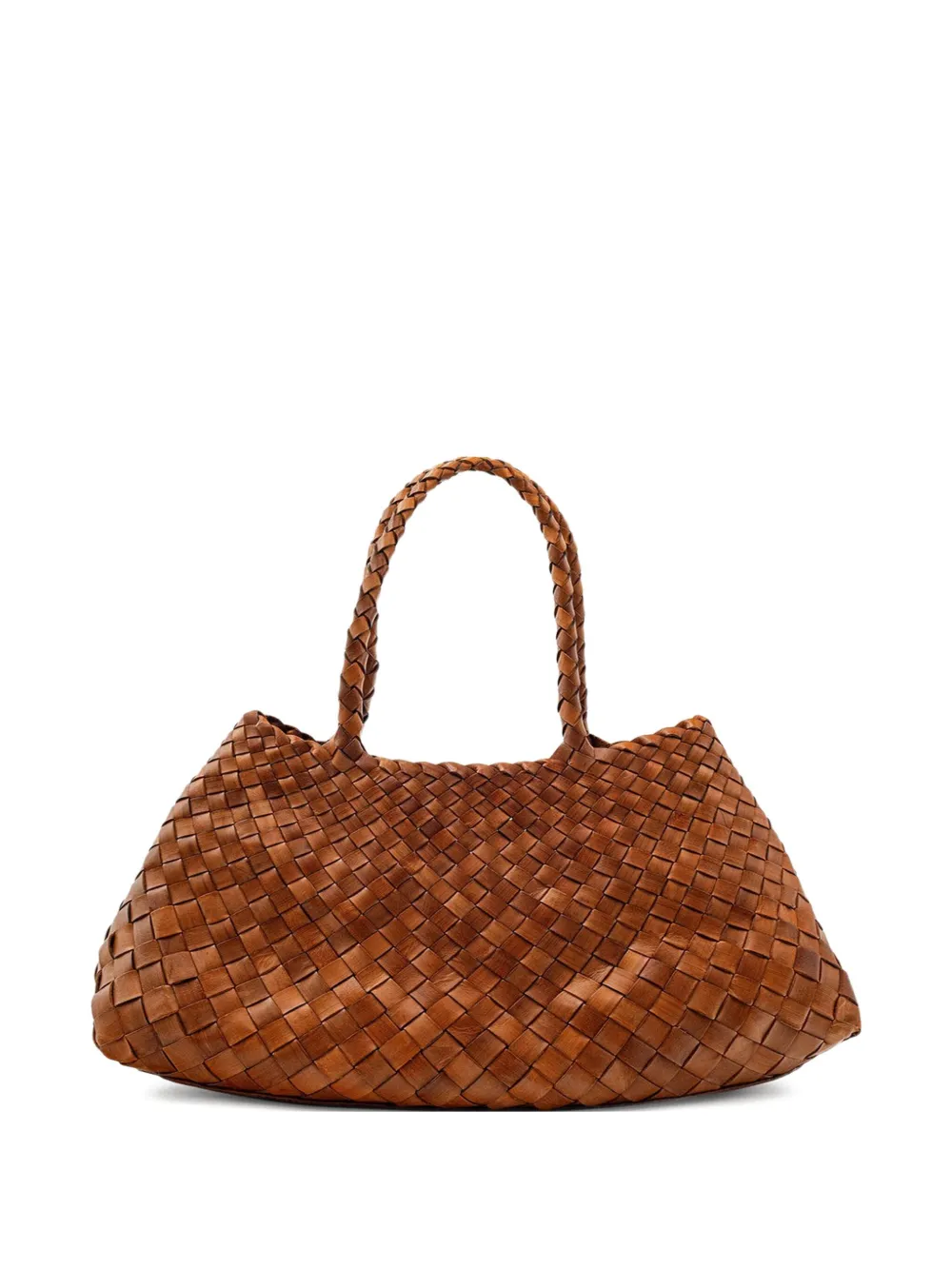 DRAGON DIFFUSION woven leather shoulder bag - TAN DRAGON DIFFUSION woven leather shoulder bag - TAN