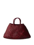 DRAGON DIFFUSION small Santa Croce woven tote bag - Red