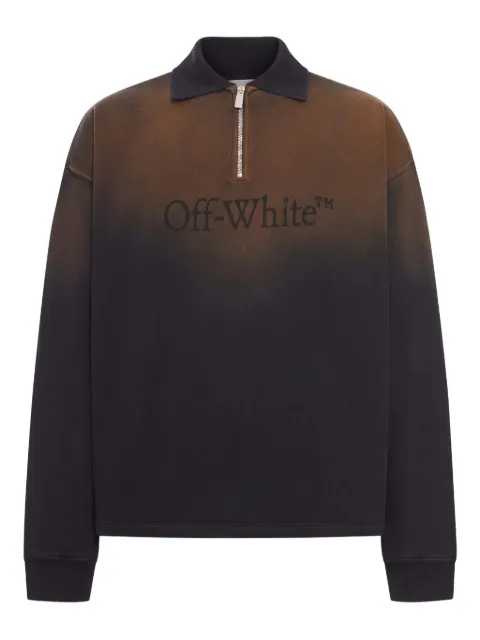 Off-White playera tipo polo con logo estampado