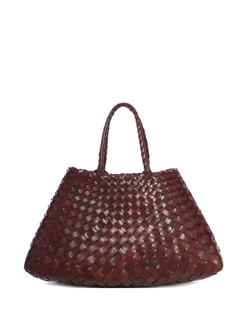 DRAGON DIFFUSION small Santa Croce woven tote bag - ブラウン DRAGON DIFFUSION small Santa Croce woven tote bag - ブラウン