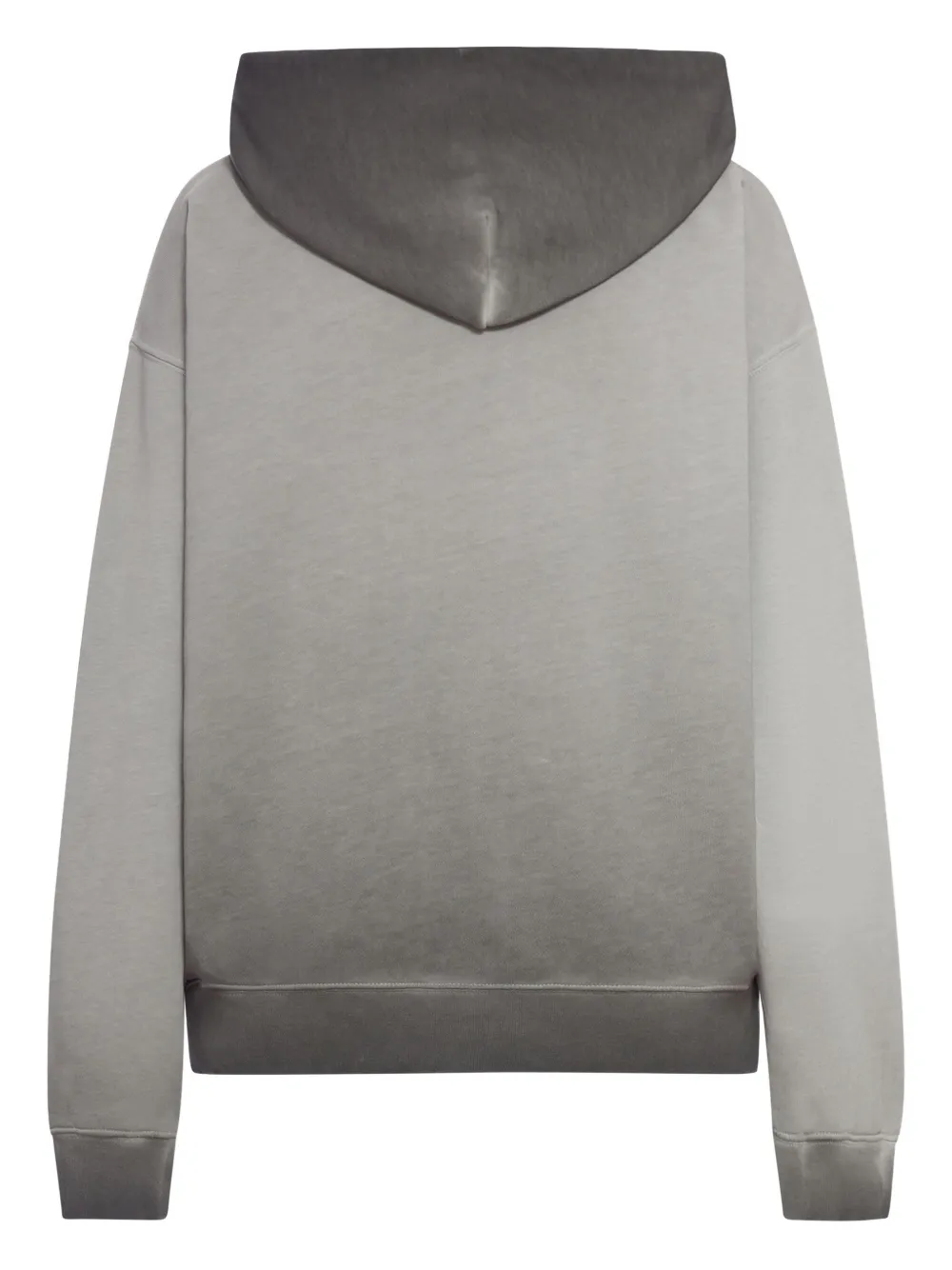 Off-white Hoodie In Cotton With Degraded Effect In Gray