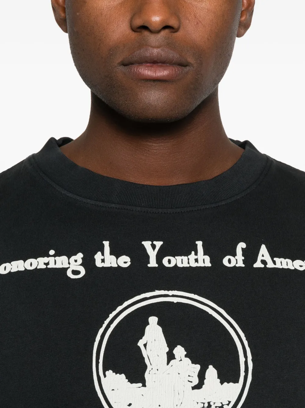 RHUDE Sweater met grafische print Zwart