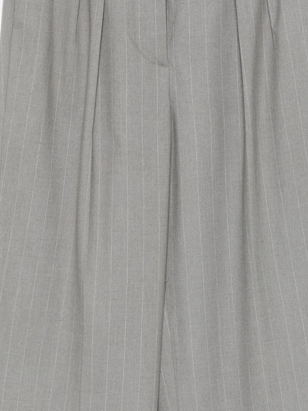 Manuel Ritz Broek met krijtstreep en dubbele plooi Grijs