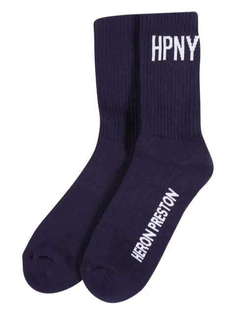 Heron Preston HPNY logo socks